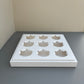 10PCS 9-cupcakes/200ML clear cup paper box with clear lid