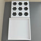 10PCS 9-cupcakes/200ML clear cup paper box with clear lid