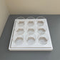 10PCS 9-cupcakes/200ML clear cup paper box with clear lid