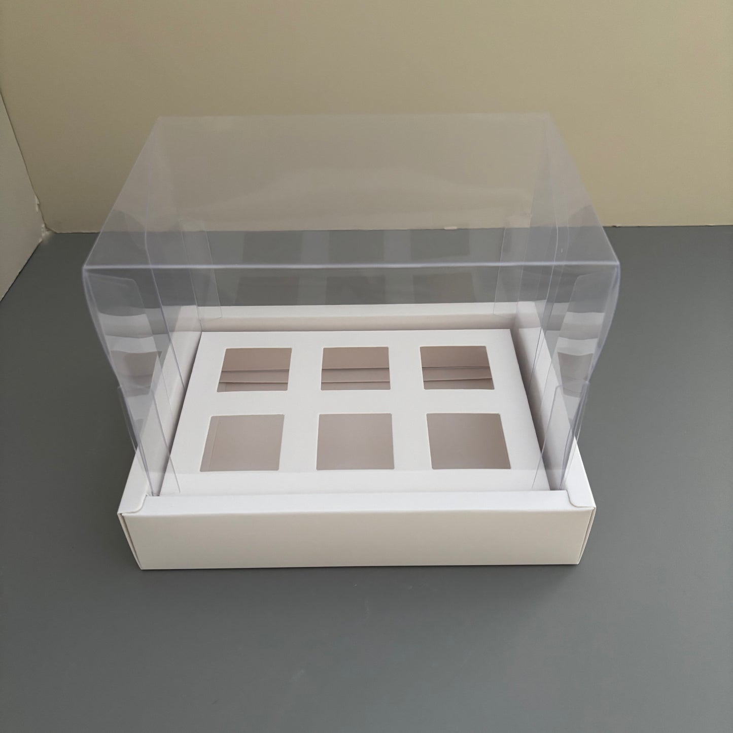 10 boxes 6-count 3OZ square shooter box with clear lid