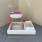 5 boxes 4in mini cake box & flower gift box(Ribbon Excluded)