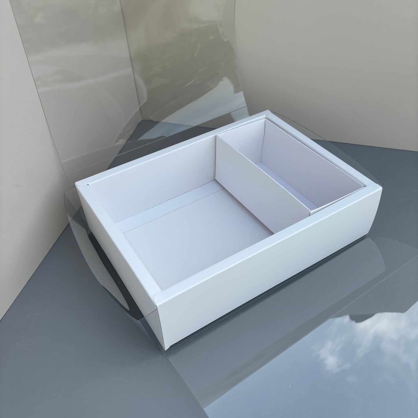 5PCS White Flower & Cake Box