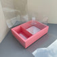 5PCS Pink Flower & Cake Box