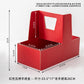 10PCS flower & cake paper handle box with clear cake box