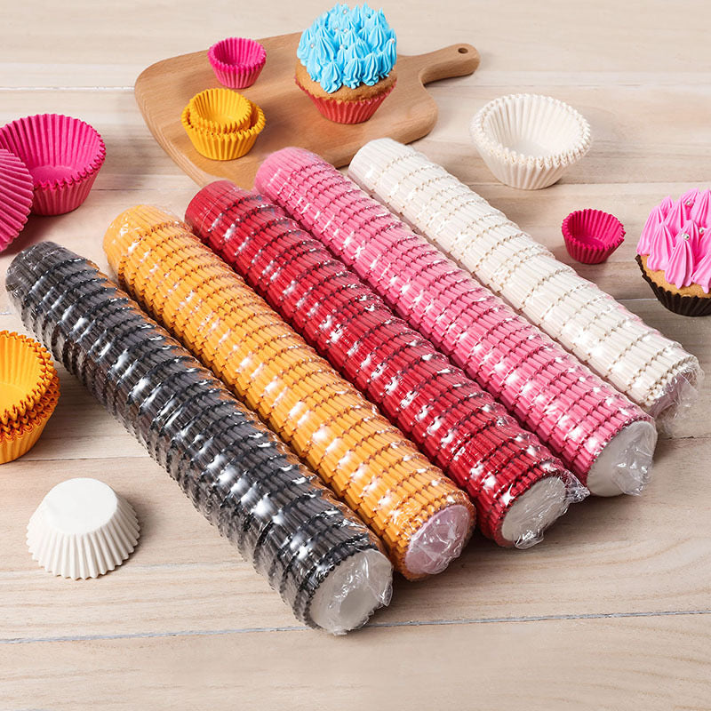 500 pcs Cupcake Liners Food Grade & Grease-Proof Baking Cups Paper