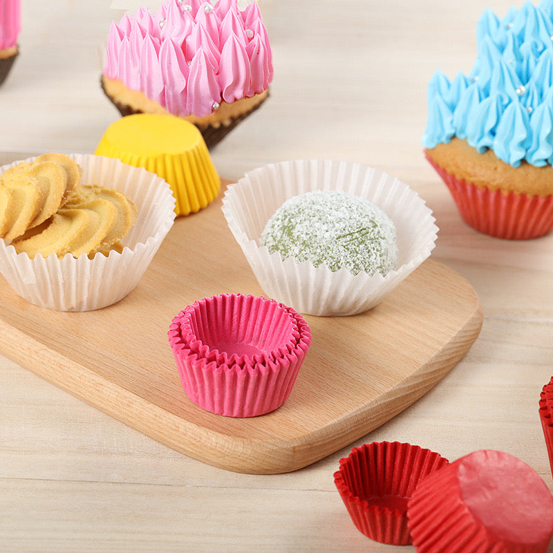 500 pcs Cupcake Liners Food Grade & Grease-Proof Baking Cups Paper