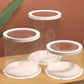 10 boxes White Round Tall Cake Box with Clear Top Window
