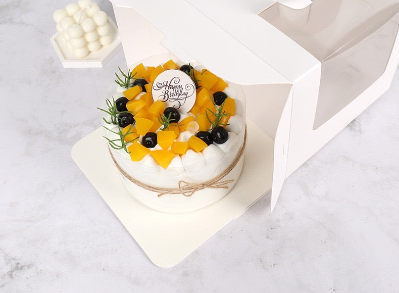 10 boxes white Cake Box with Cake Board