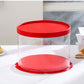 10 boxes red round tall cake box