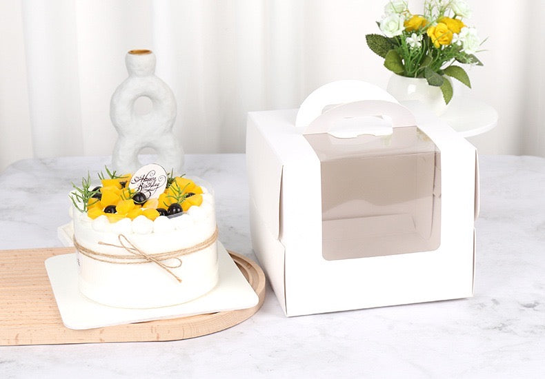 10 boxes white Cake Box with Cake Board