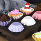 100 pcs Food Grade & Grease-Proof cupcake liner