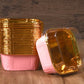 50 pcs Mini Cake Bread Baking Square Pans with Clear Lid