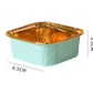 50 pcs Mini Cake Bread Baking Square Pans with Clear Lid