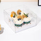 10 boxes 2/4/6/9/12 Holes Clear Cupcake Box with Paper Insert