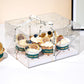 10 boxes 2/4/6/9/12 Holes Clear Cupcake Box with Paper Insert