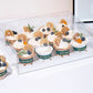 10 boxes 2/4/6/9/12 Holes Clear Cupcake Box with Paper Insert