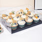10 boxes 2/4/6/9/12 Holes Clear Cupcake Box with Paper Insert