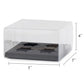 10 boxes 2/4/6/9/12 Holes Clear Cupcake Box with Paper Insert