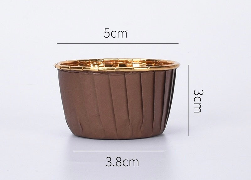 50 pcs 30ml/60ml/80ml Food Grade & Grease-Proof Baking Cups Paper Muffin Cups