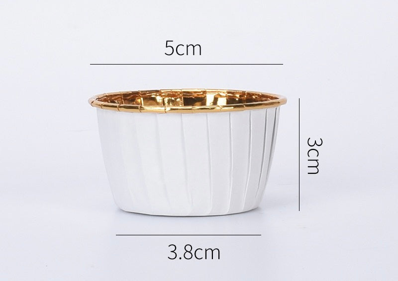 50 pcs 30ml/60ml/80ml Food Grade & Grease-Proof Baking Cups Paper Muffin Cups