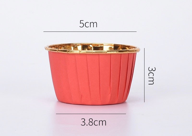 50 pcs 30ml/60ml/80ml Food Grade & Grease-Proof Baking Cups Paper Muffin Cups