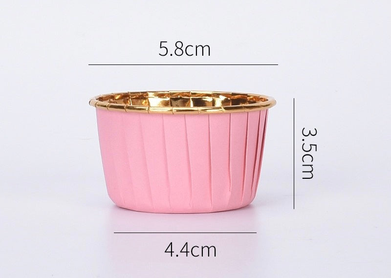 50 pcs 30ml/60ml/80ml Food Grade & Grease-Proof Baking Cups Paper Muffin Cups