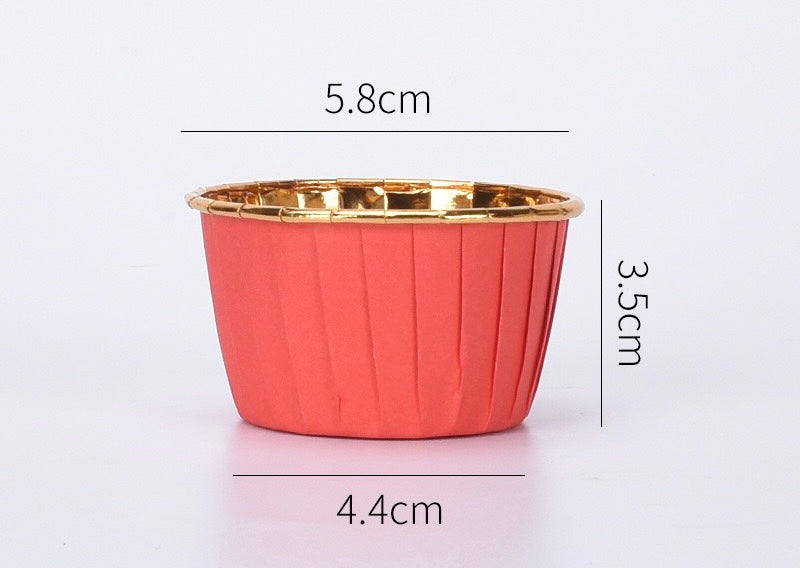 50 pcs 30ml/60ml/80ml Food Grade & Grease-Proof Baking Cups Paper Muffin Cups