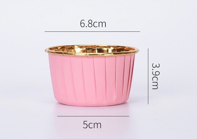 50 pcs 30ml/60ml/80ml Food Grade & Grease-Proof Baking Cups Paper Muffin Cups