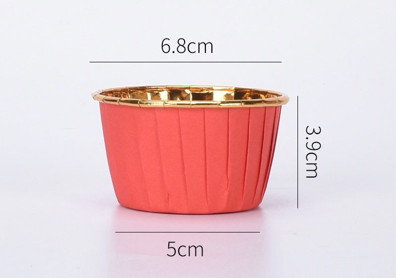 50 pcs 30ml/60ml/80ml Food Grade & Grease-Proof Baking Cups Paper Muffin Cups