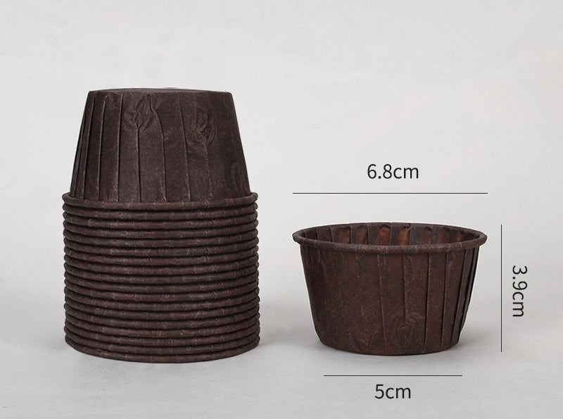 50 pcs 30ml/60ml/80ml Food Grade & Grease-Proof Baking Cups Paper Muffin Cups