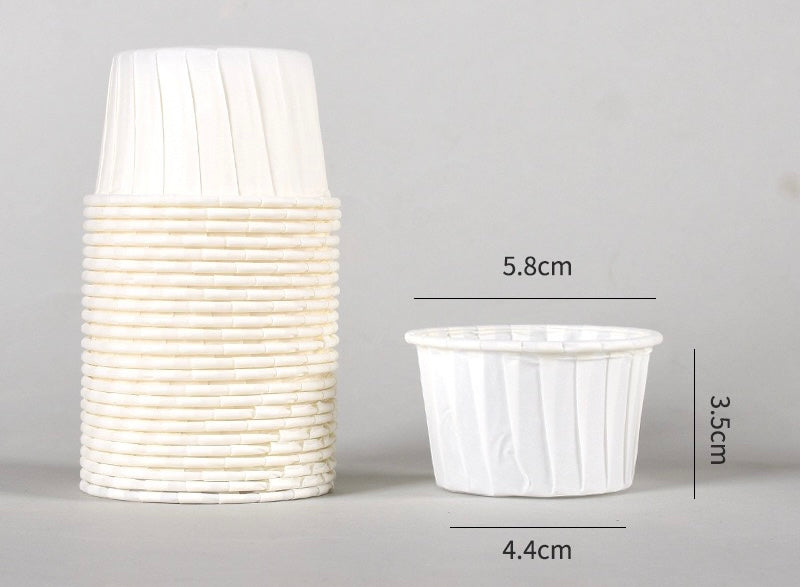 50 pcs 30ml/60ml/80ml Food Grade & Grease-Proof Baking Cups Paper Muffin Cups