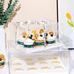 10 boxes 2/4/6/9/12 Holes Clear Cupcake Box with Paper Insert