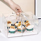 10 boxes 2/4/6/9/12 Holes Clear Cupcake Box with Paper Insert