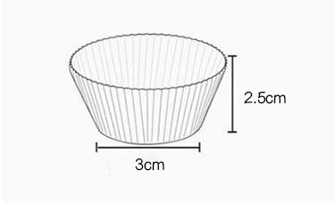 500 pcs Cupcake Liners Food Grade & Grease-Proof Baking Cups Paper