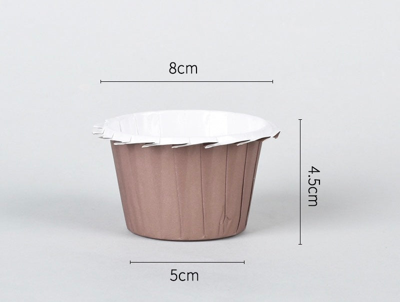 50 pcs Food Grade & Grease-Proof cupcake liner