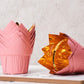 50 pcs Tulip Food Grade & Grease-Proof Baking Cups Paper Cupcake Liner