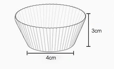 500 pcs Cupcake Liners Food Grade & Grease-Proof Baking Cups Paper