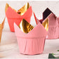 50 pcs Tulip Food Grade & Grease-Proof Baking Cups Paper Cupcake Liner