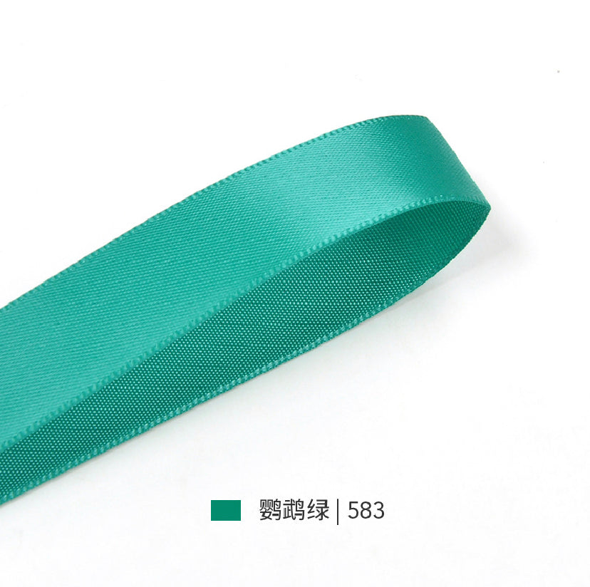 Green Series Double Face Satin Ribbon for Cake Box