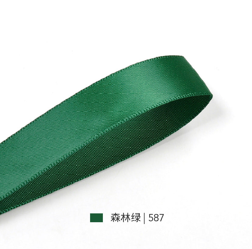 Green Series Double Face Satin Ribbon for Cake Box