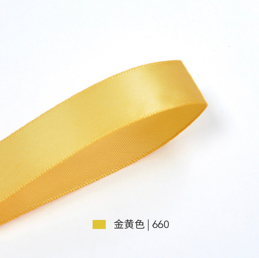 Yellow & Orange Series Double Face Satin Ribbon