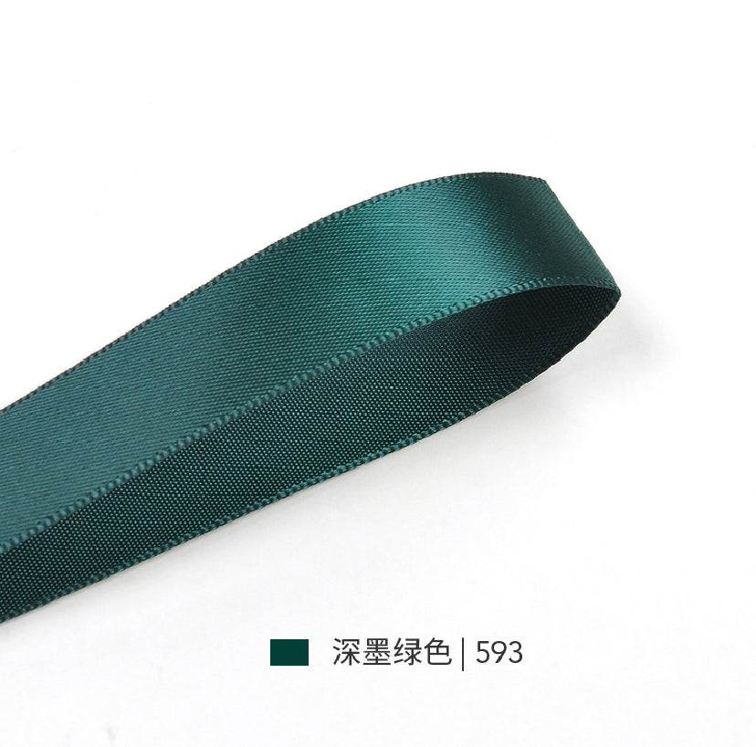 Green Series Double Face Satin Ribbon for Cake Box