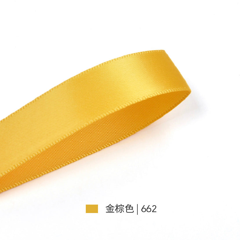 Yellow & Orange Series Double Face Satin Ribbon