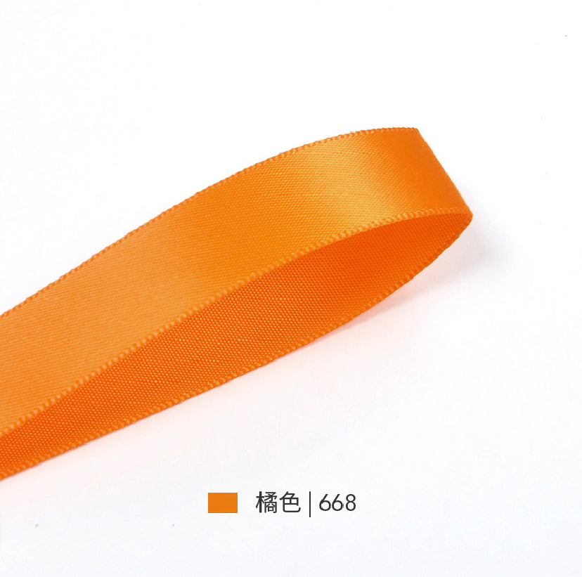 Yellow & Orange Series Double Face Satin Ribbon