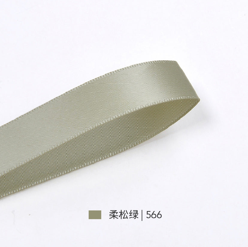 Green Series Double Face Satin Ribbon for Cake Box