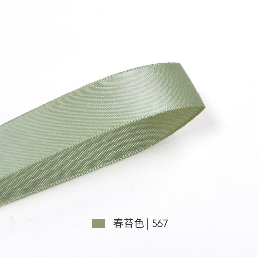 Green Series Double Face Satin Ribbon for Cake Box