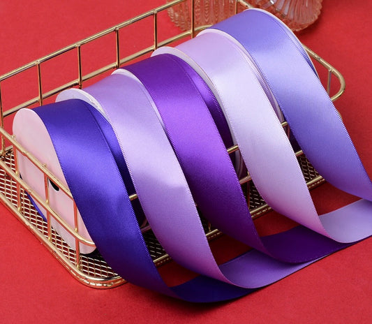 Purple Series Double Face Satin Ribbon