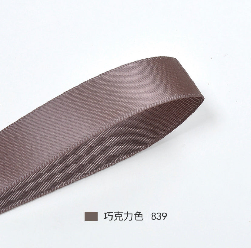 Beige&Brown Series Double Face Satin Ribbon