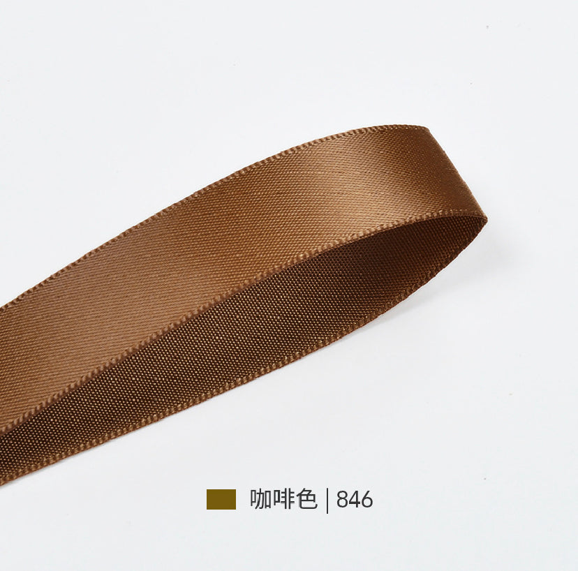 Beige&Brown Series Double Face Satin Ribbon