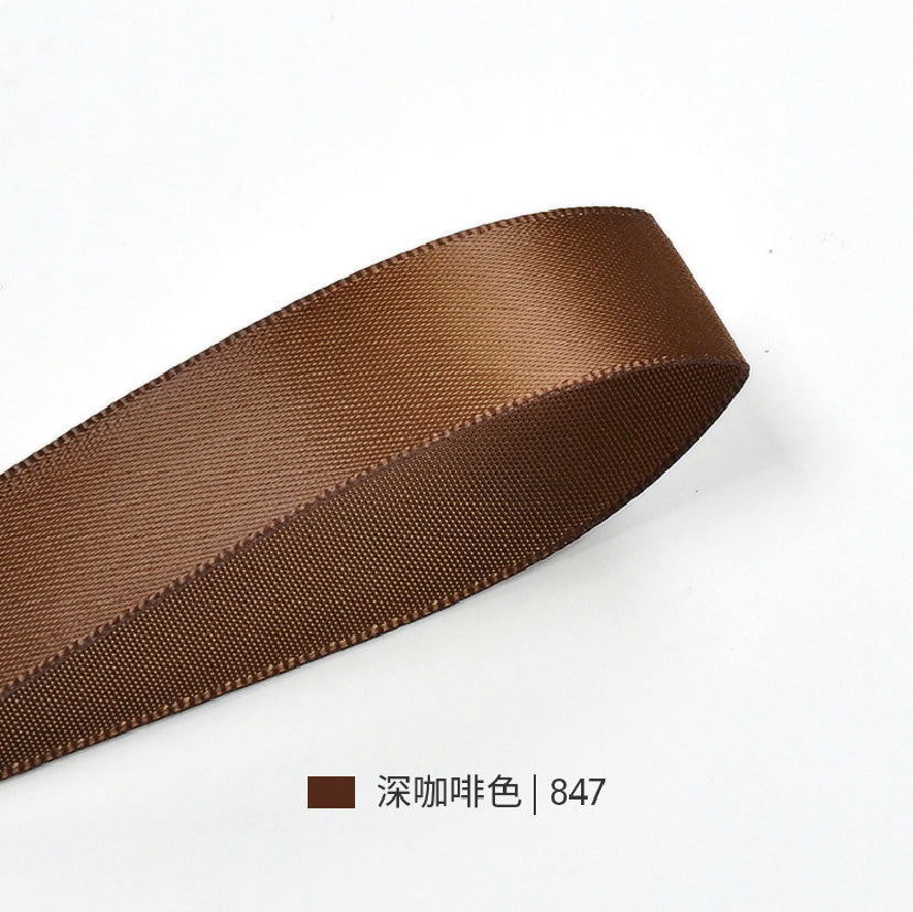 Beige&Brown Series Double Face Satin Ribbon